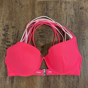 Pink swim suit top. Size 34D. Worn once